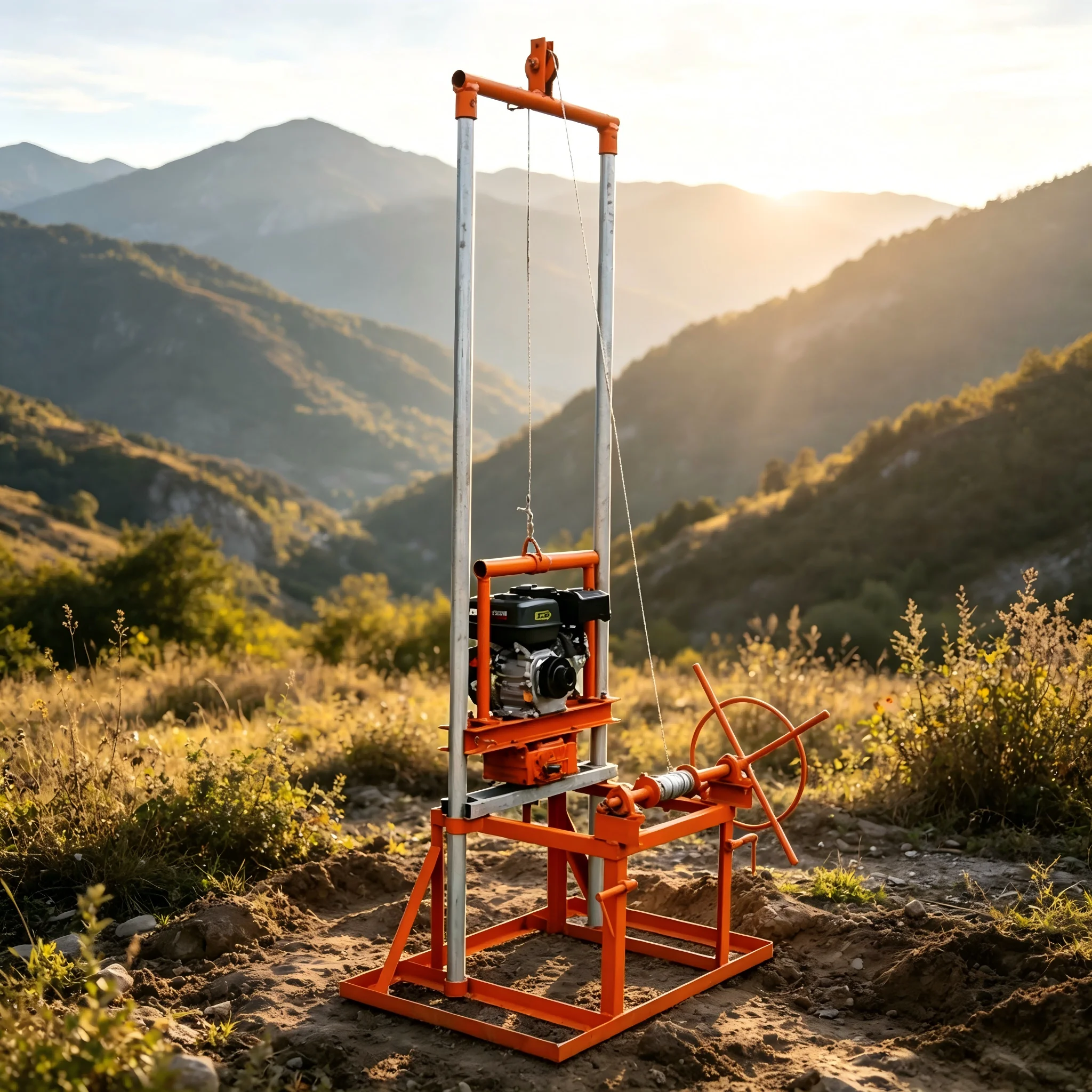 Customized Gantry Type Well Driller – Hot-selling Petrol Diesel Dual Power for Farms