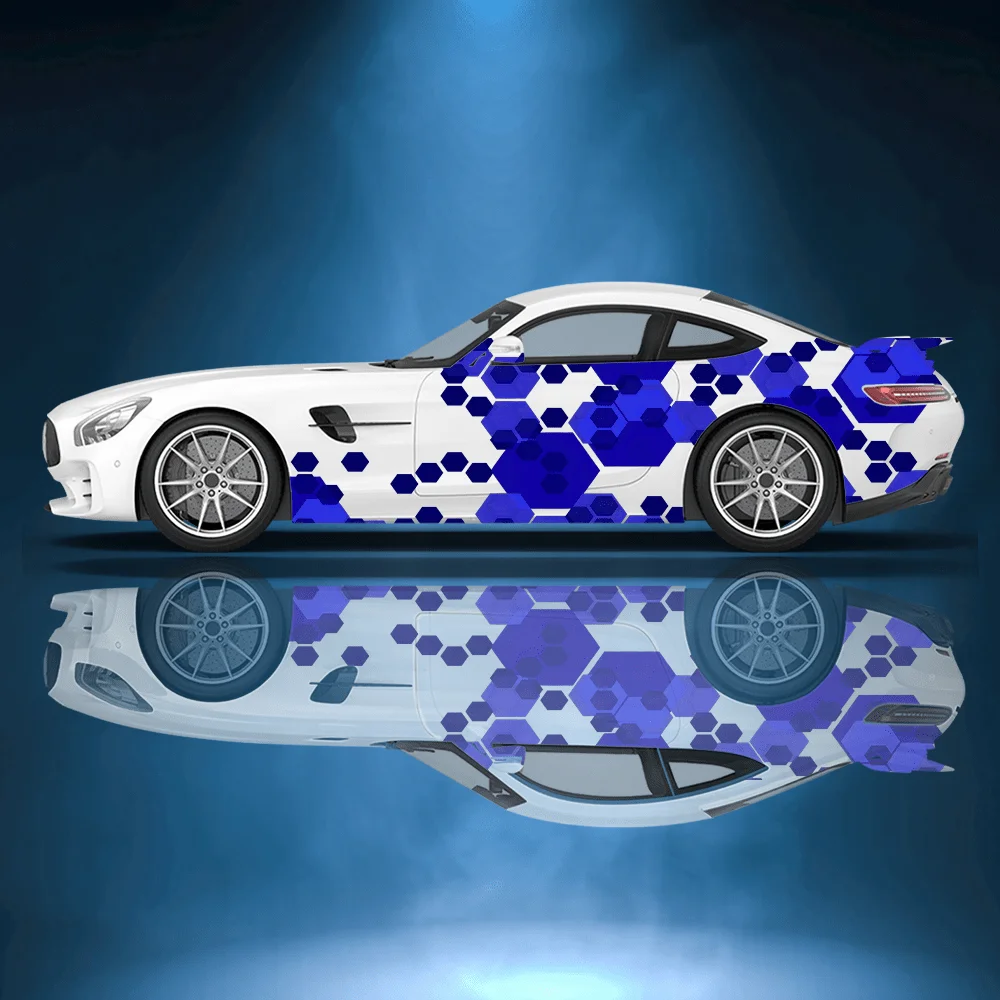 

Красочные нерегулярные шестиугольные автомобильные виниловые наклейки, самоклеящаяся наклейка из ПВХ, подходит для грузовиков, внедорожников, декор, автоаксессуары, подарок