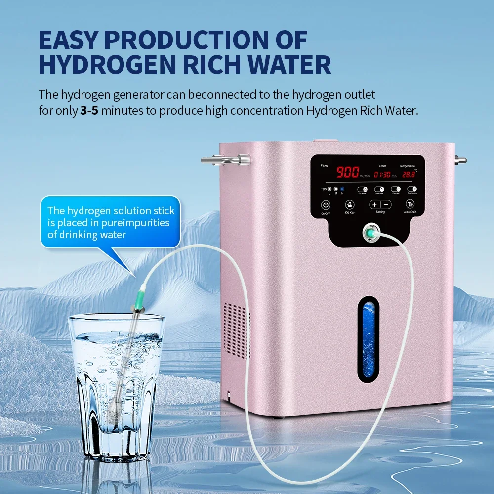 Suyzeko High Purity 99.996% Hydrogen  900ml H2 Breathing Machine For Home Use