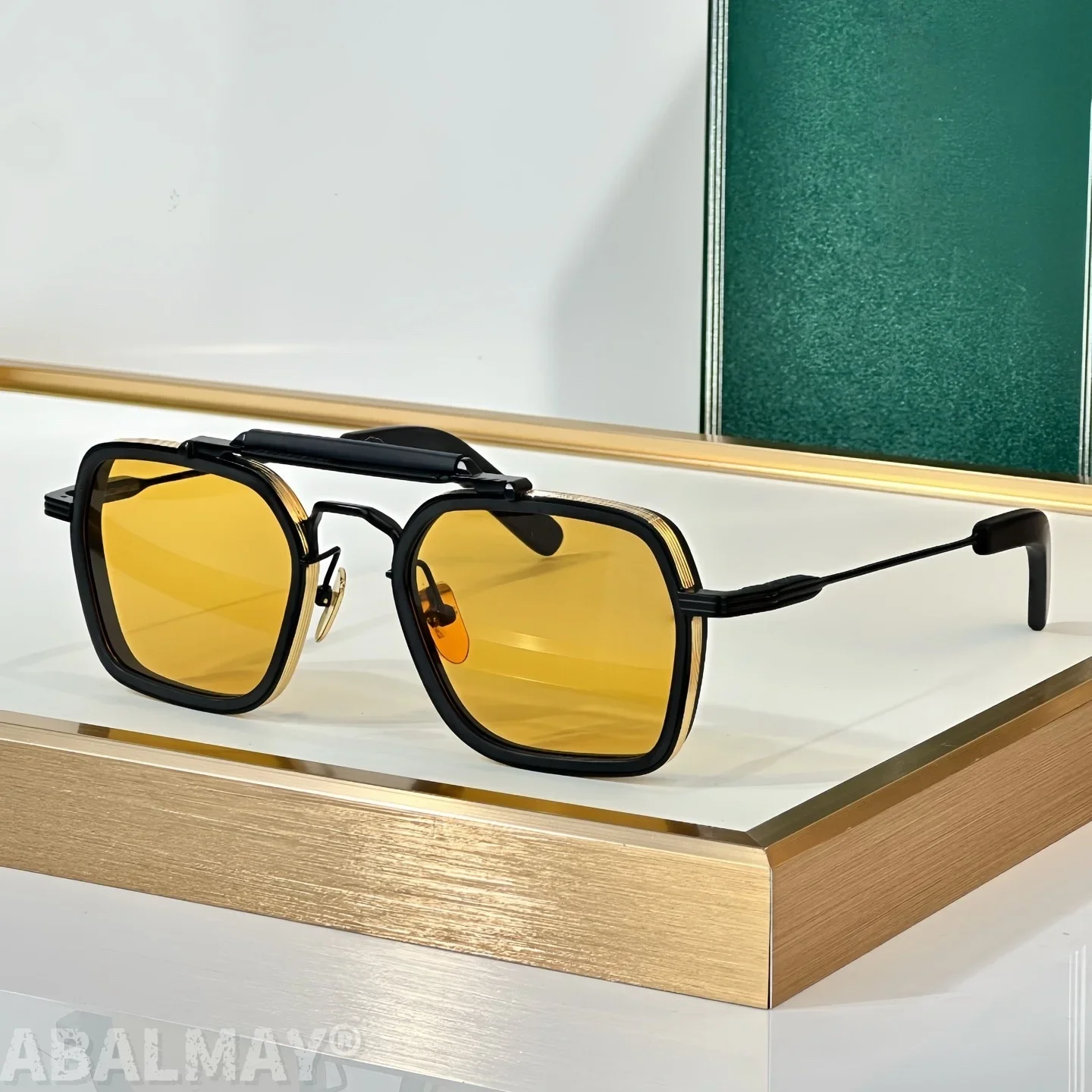 

JM KILPATRICK 54-23 Top Quality Mens Sunglasses for Women Retro Trend Luxury Titanium UV400 Designer Sunglasses Frame
