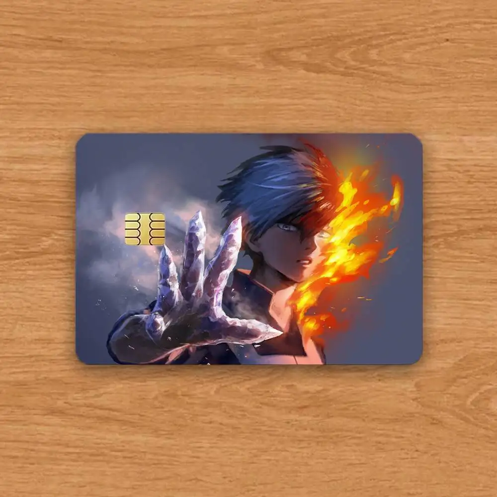My Hero Academia Card HD Stickers Game Card Decal Card Matte Film Skin Small Chip Waterproof Sticker