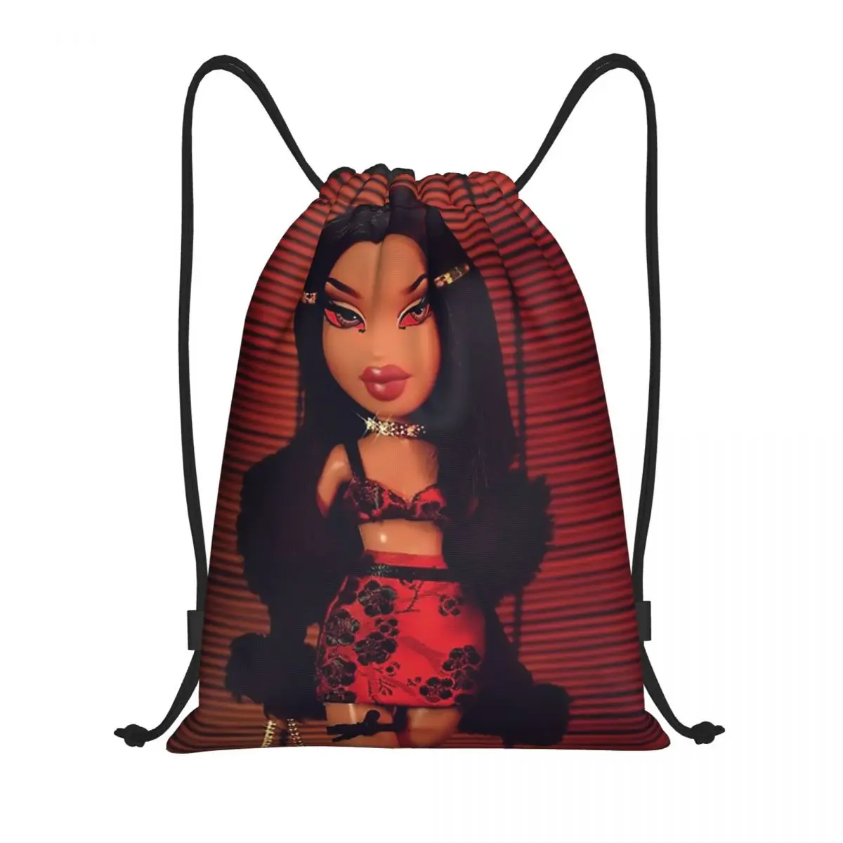 Weed Eyes Baby Bratz Rock Angelz Mochila con cordón Mujeres Hombres Gimnasio Deporte Mochila Plegable Anime Manga Tv Bolsa de compras Saco