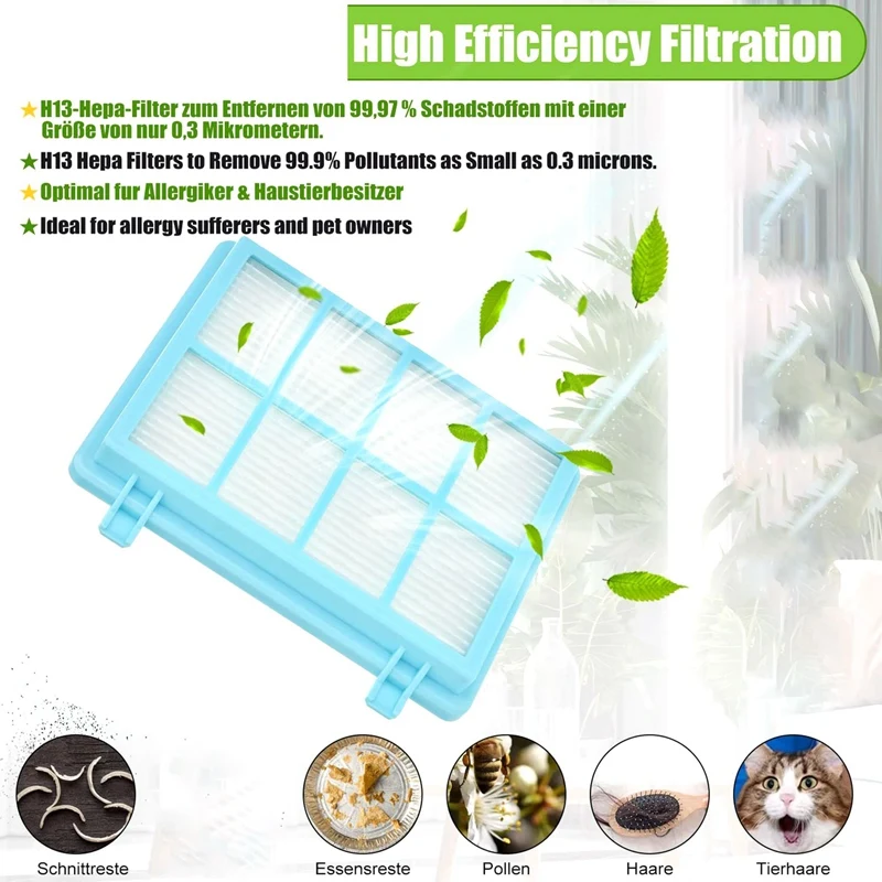 Filter For  FC8010/01 FC9331 FC9332 FC9334 FC9550 FC9555 FC9556 Vacuum Cleaner Accessories