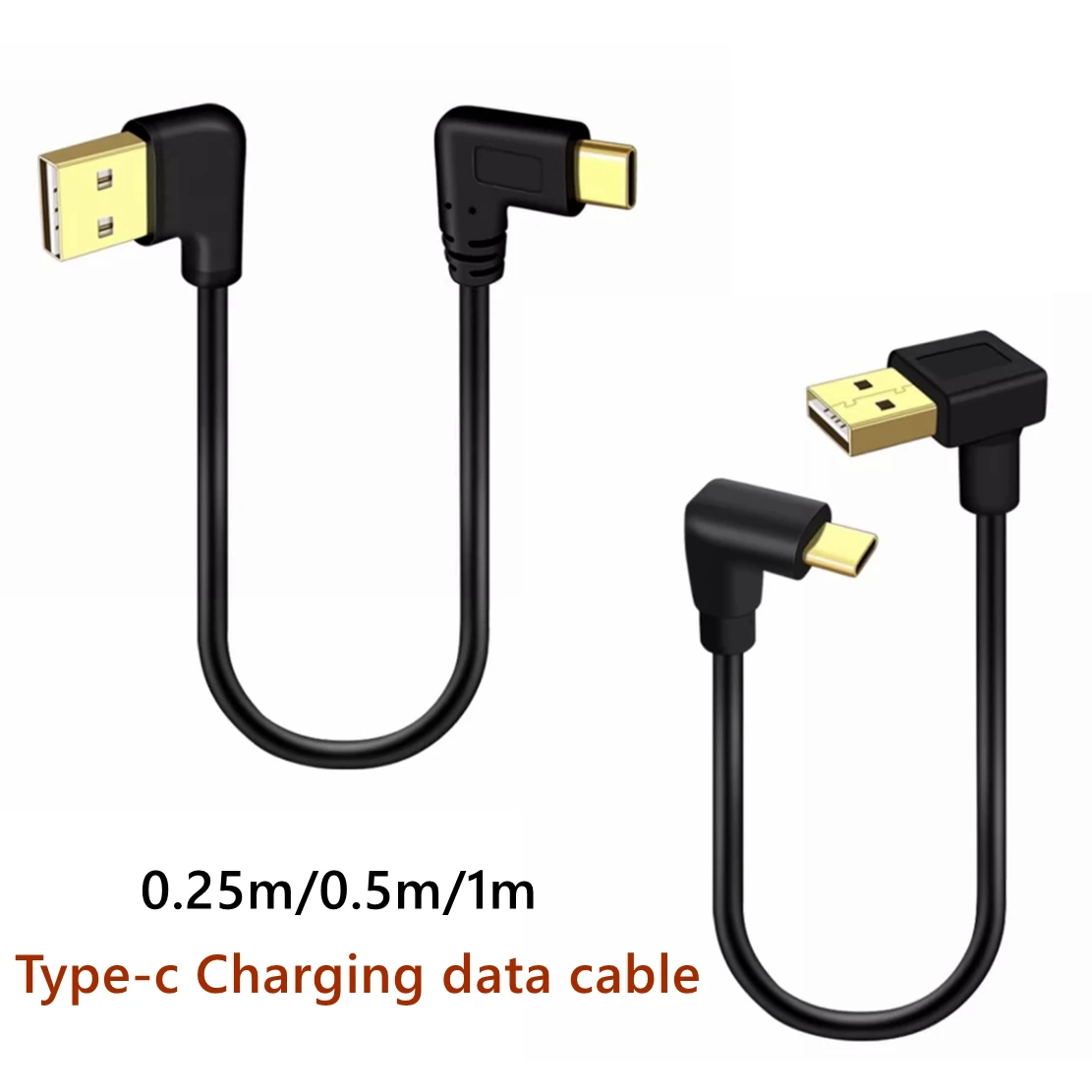 

1 м 0,5 м 0,25 м USB-C типа C к USB 2,0 90 градусов левый вверх вниз под прямым углом кабель для быстрой зарядки данных для планшета и сотового телефона