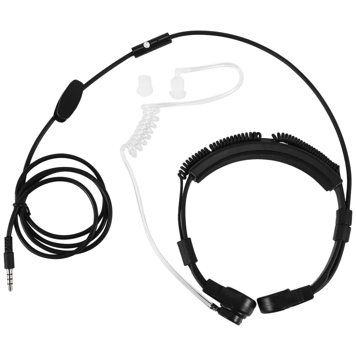 Dul-Throat-Casque d'écoute avec microphone intégré pour smartphones, oreillettes avec prise de 3.5mm