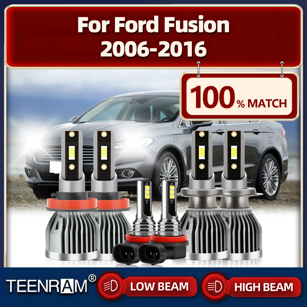 

60000LM LED Headlight Bulb 360W CSP Car Headlamp 12V 6000K Turbo Fog Lamps For Ford Fusion 2006-2011 2012 2013 2014 2015 2016