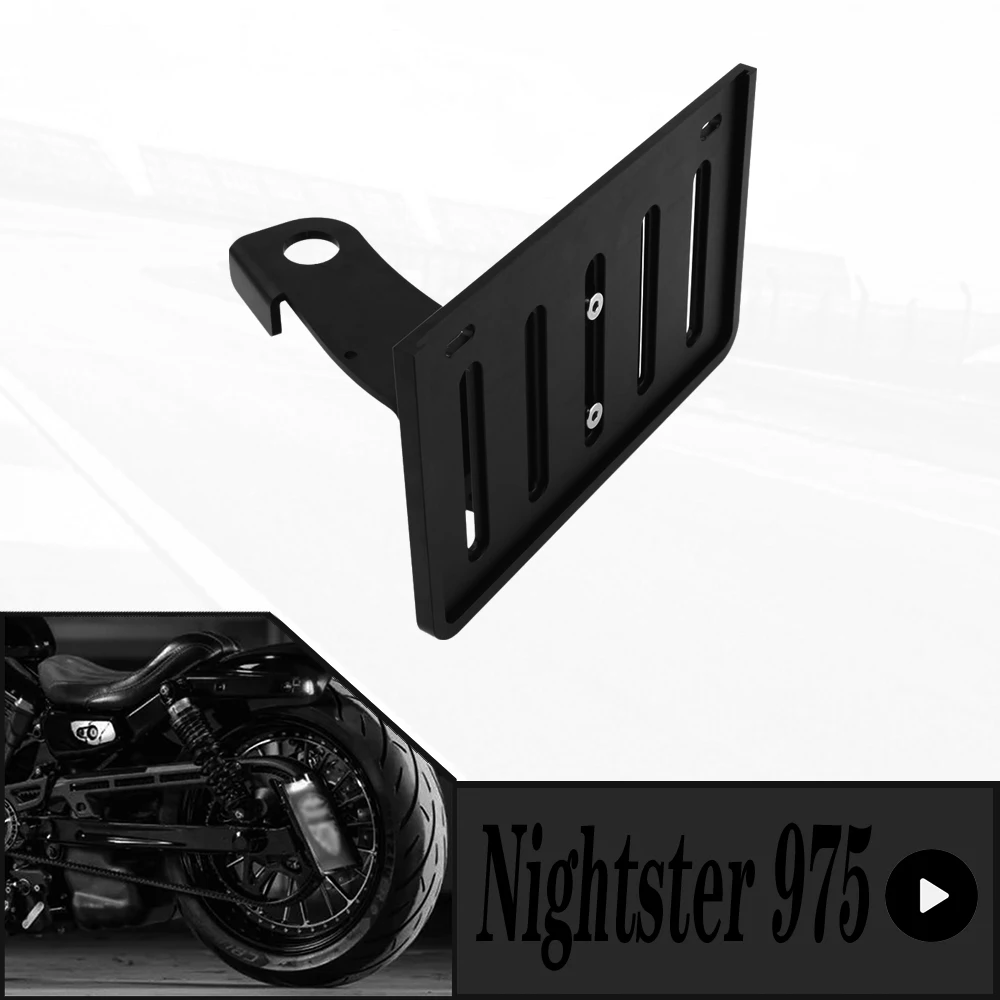 For Harley Nightster 975 22-UP RH975 Registration Bracket Support Frame Accessory Motorcycle Side Mounting License Plate Holder