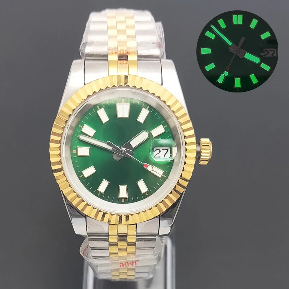 

PARNSRPE 36/39mm Luxury men's business series watches Luminous function Dustproof strap Calendar display NH35 automatic movement