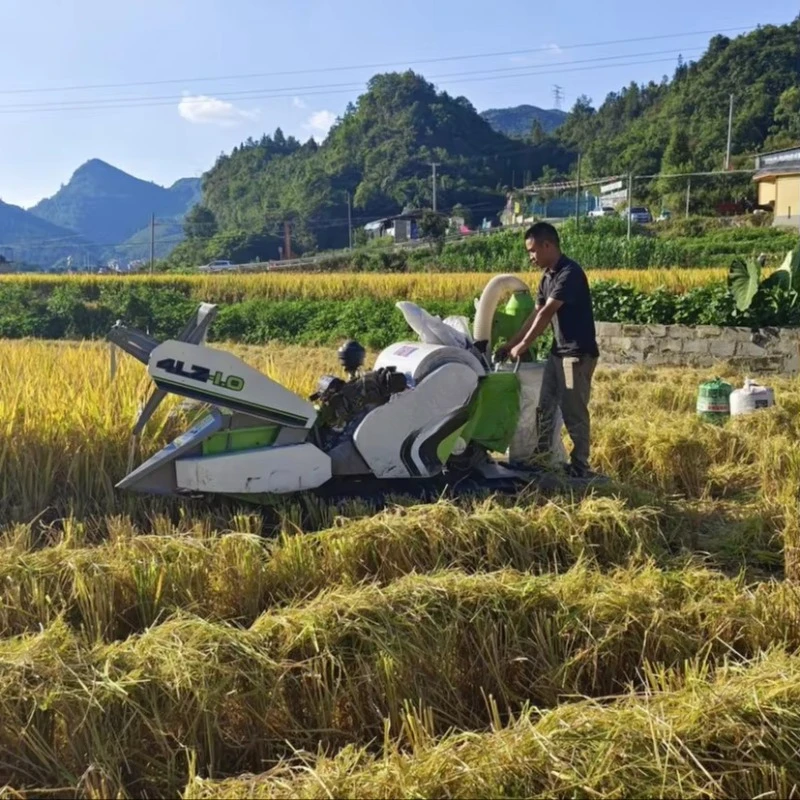 Mini Rice Combine Multifunctional Wheat and Rice Harvester