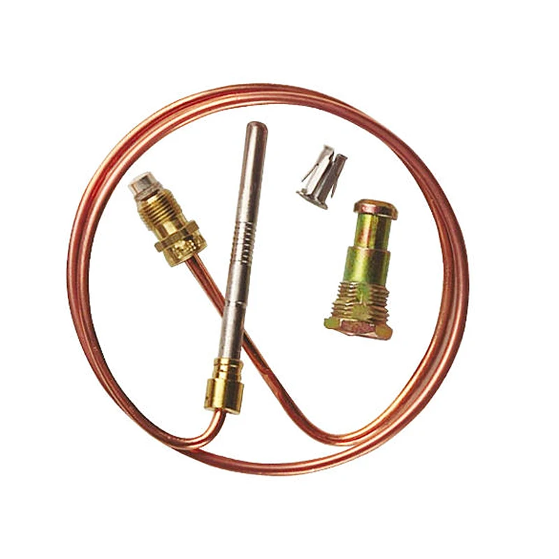 5PCS General Fittings for Water Heaters Copper Temperature Probe 36 inch 910mm Long Flameout Protection Thermocouple 11/32-32UNS