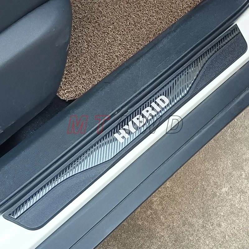 For Hyundai Kona SX2 Hybrid EV Accessory 2025 2026 Car Door Sill Scuff Plate Pedal Cover Auto Trim Exterior Threshold Protector