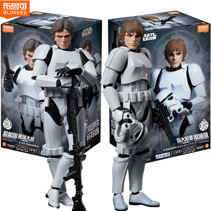 Blokees Star Wars Action Figure Luke Skywalker Han Solo Lmperial Stormtrooper Leger Stormtrooper Assemblage Film Pop Verzamel Speelgoed