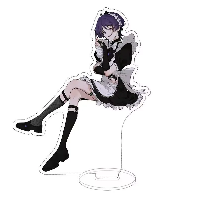 Genshin Impact, Cafe-Dienstmädchen, Acryl-Steine, Anime, super beliebte Büro- und Schlafzimmer-Dekorationsartikel, Geschenkstämme Gu Li, Qiao