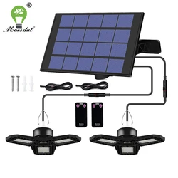 Large angle lighting Solar Pendant Light Outdoor Indoor Solar Lamp With Cable Suitable for courtyard, garden, indoor etc,