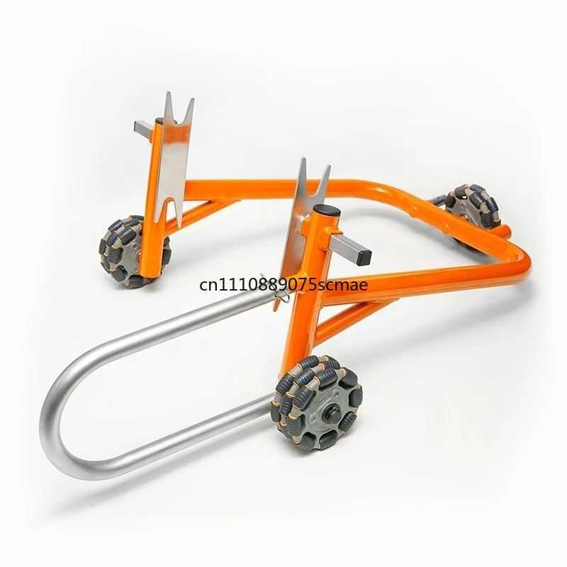 Motorcycle Single & Double Swing Arm Universal Lifting Stand Stainless Steel Anti-slip Omnidirectional Moving Repair Tool