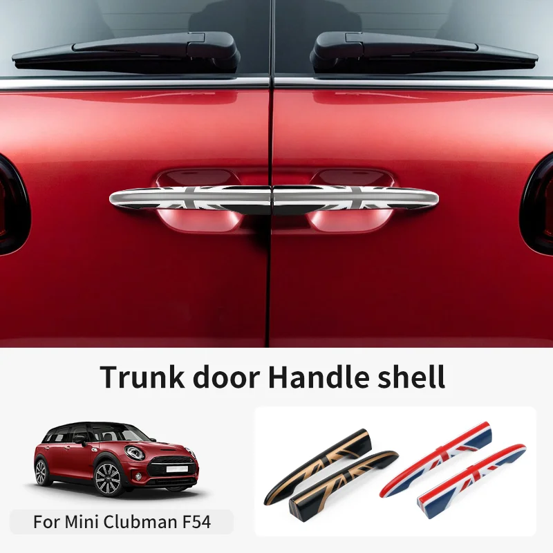 2PCS Car Trunk Rear Door Handle Cover For MINI CLUBMAN F54 2016-2023 Car Exterior Tailgate Handle Decoration Styling Accessories