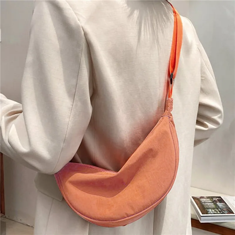 Fashion Nylon Casual Hobos Chest Bag Underarm Bag Crossbody Bag Women Students lightweight Shoulder Bag New dumpling bag