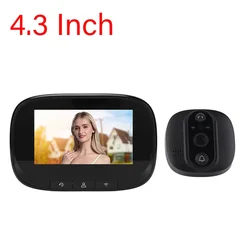 HD Video Deurbel Tuya Home Visuele Intercom Tuya Video Peephole Deurbel Camera Smart Home Wifi Draadloze Elektronische Cat Eye