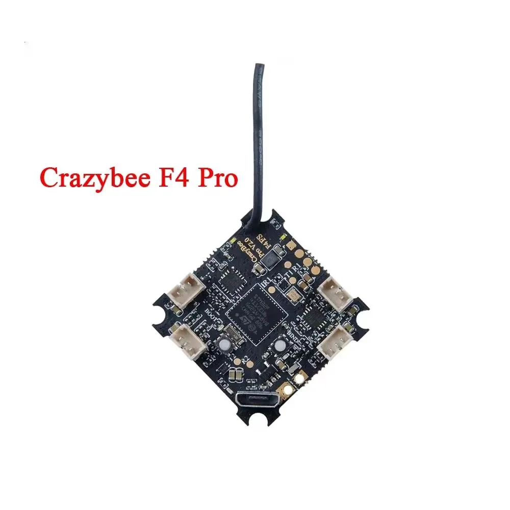 HappyModel Crazybee F4 Pro V2.0 ตัวควบคุมการบิน BLHELIS 5A ESC SPI ตัวรับสัญญาณสำหรับ FPV Tinywhoop Cinewhoop โดรน Mobula7 HD DIY