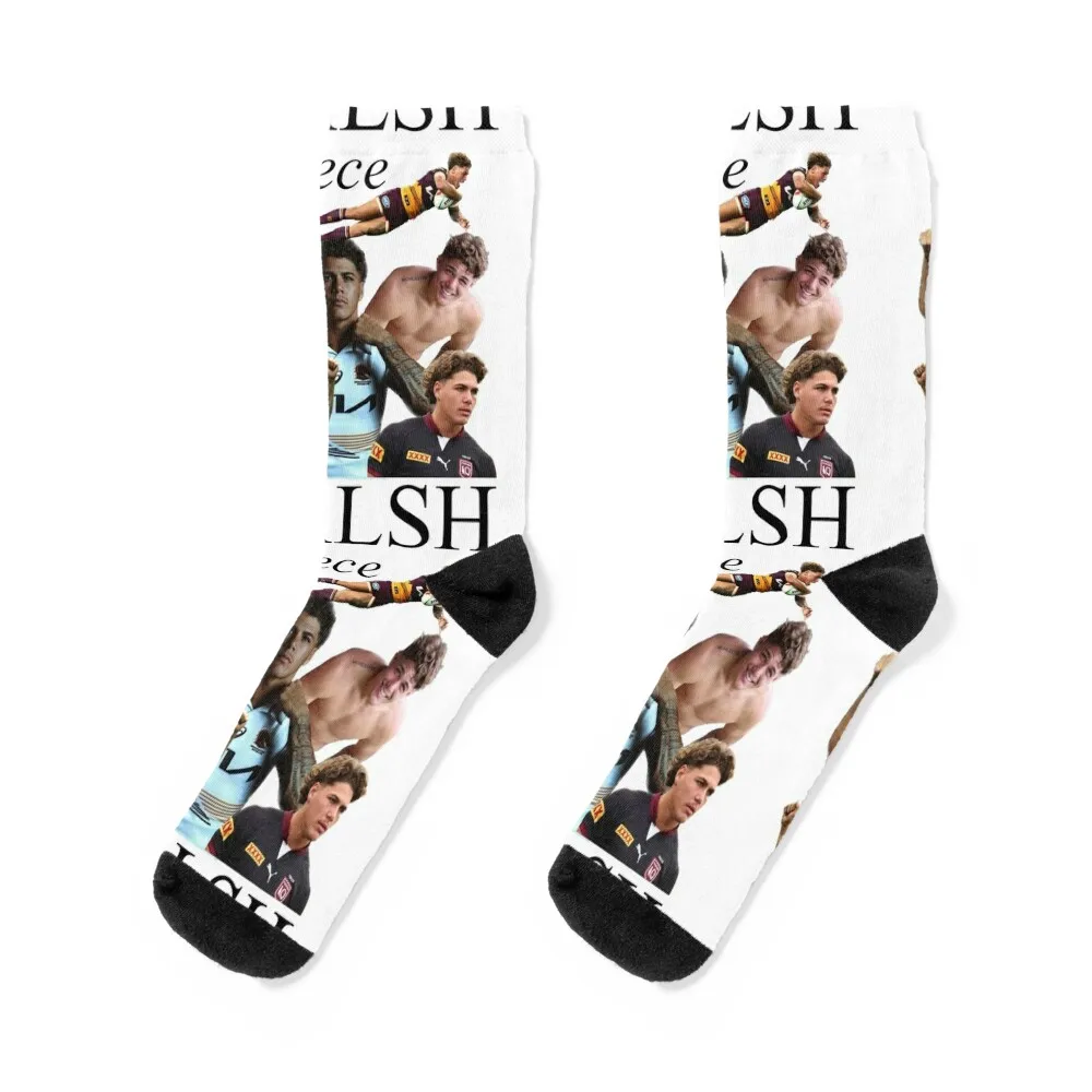 

Reece Walsh collage Socks sports and leisure hiphop gift Men's Socks For Girls Men's