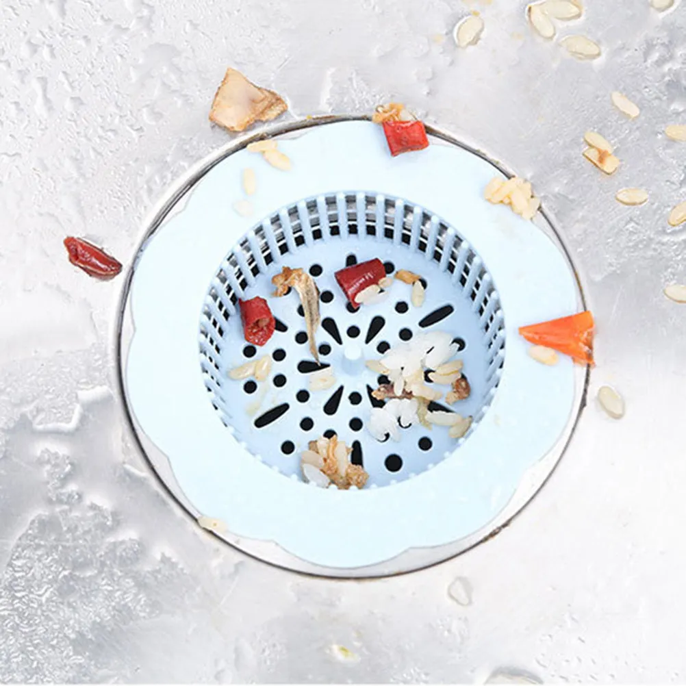 

Plastic Mesh Sink Strainer Flower Shaped Round Basket for Kitchen Bathroom Universal Drain Filter Drain Strainer