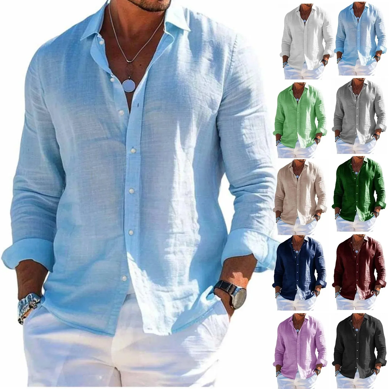 

Simple Collar Shirt Long Sleeved Autumn New Product Fashionable Low-key Loose Shirt Breathing Lazy Shirt 2025 Autumn