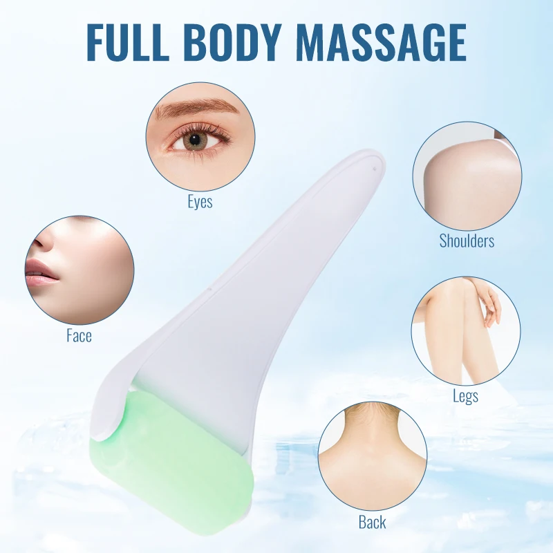 تدليك أسطوانة الثلج الباردة من LESEN مناسب لأداة رفع بشرة الجسم بالكامل وتدليك شد الوجه ومضاد للتجاعيد وتخفيف الآلام