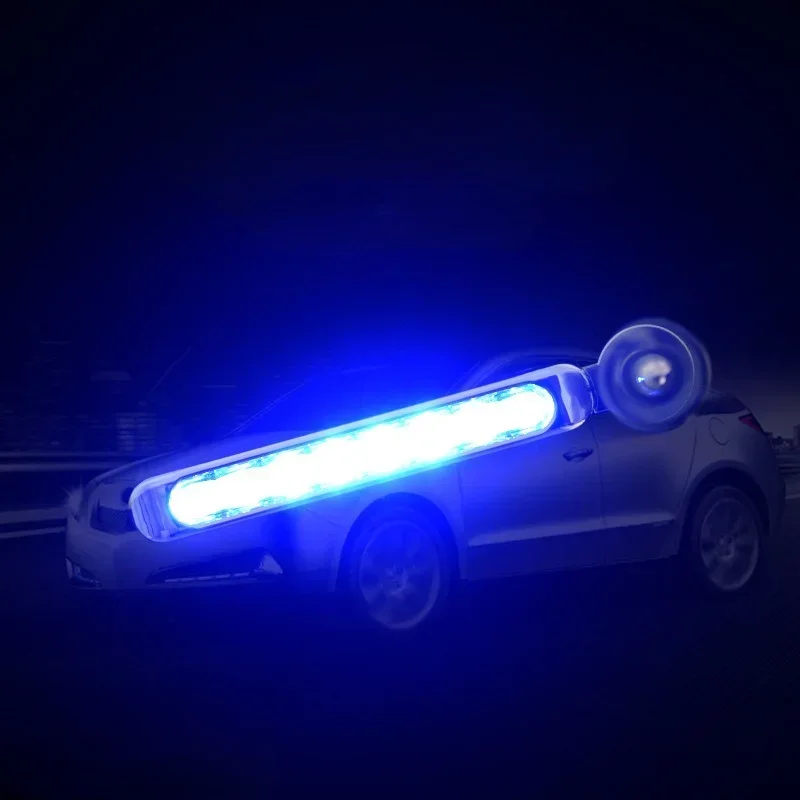Automobile LED daytime lights, auxiliary lighting, front grille, automatic decorative items, wind turbine lights, 2 pieces