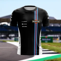 Camiseta de manga corta para hombre, camisa deportiva de equipo F1 de alta calidad, cómoda, informal, de gran tamaño, con cuello redondo, nueva temporada 2024