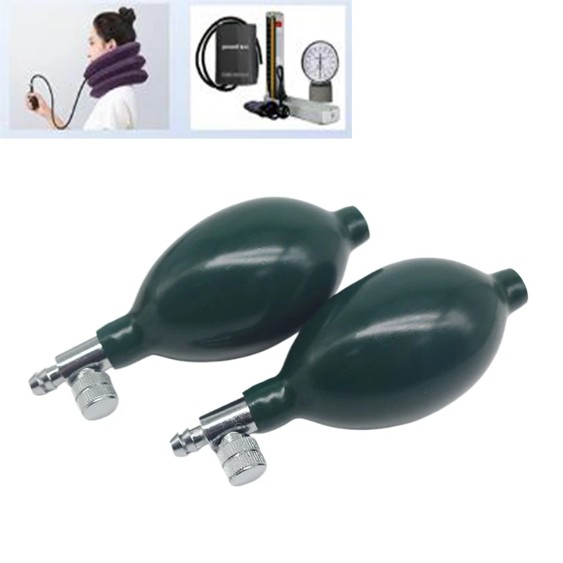 Medical Sphygmomanometer Tonometer Ball Blood Pressure Cervical Tractor Accessory Latex Air Inflation Balloon Bulb Pump Valve