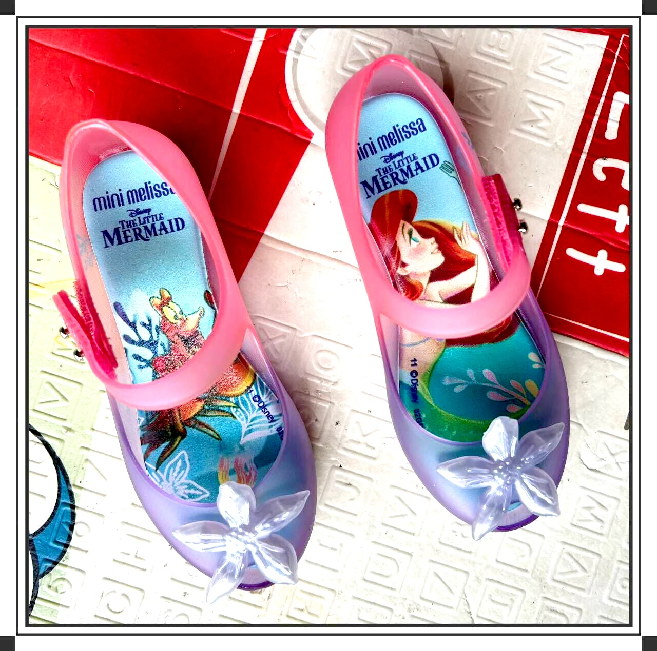 2-6Years Summer Children\'s sandals Girls Sandals Mermaid cartoon Princess Shoes Baotou Jelly Shoes Baby Fragrant Kids Sandals