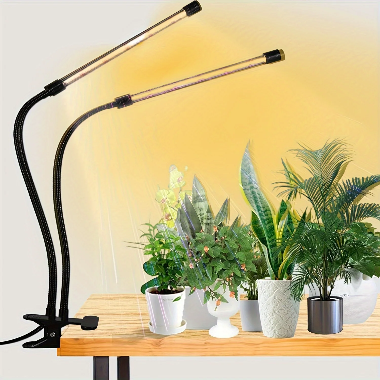 Indoor Plant Grow Lamp,Clip On Plant Lamp Full Spectrum LED Plant Grow Light Phytolamp Home Flower Seedling Supplementary Light