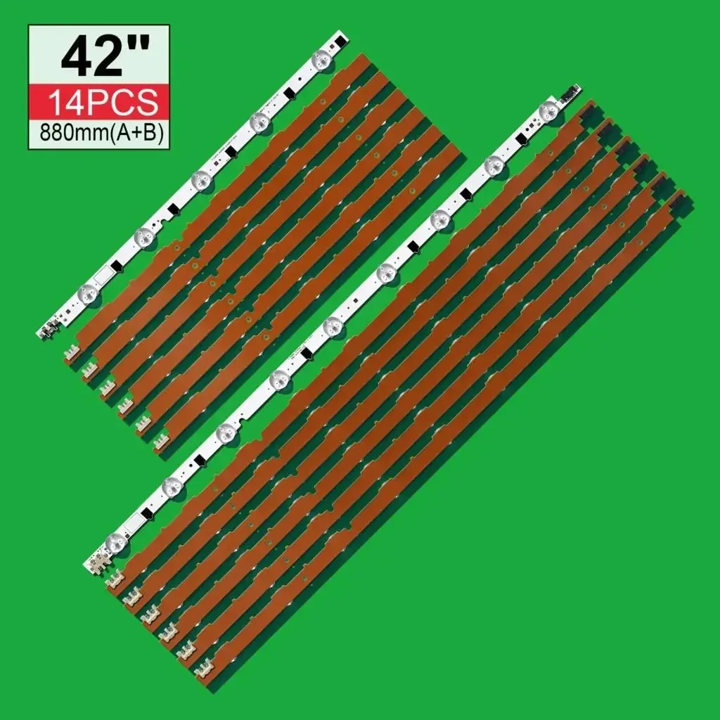 Striscia di Retroilluminazione A LED 42 pollici 14 LED Per UE42F5000 UE42F5000AK UE42F5300 UE42F5500 UE42F5700 UE42F5030 BN96-25306A BN96-25307A