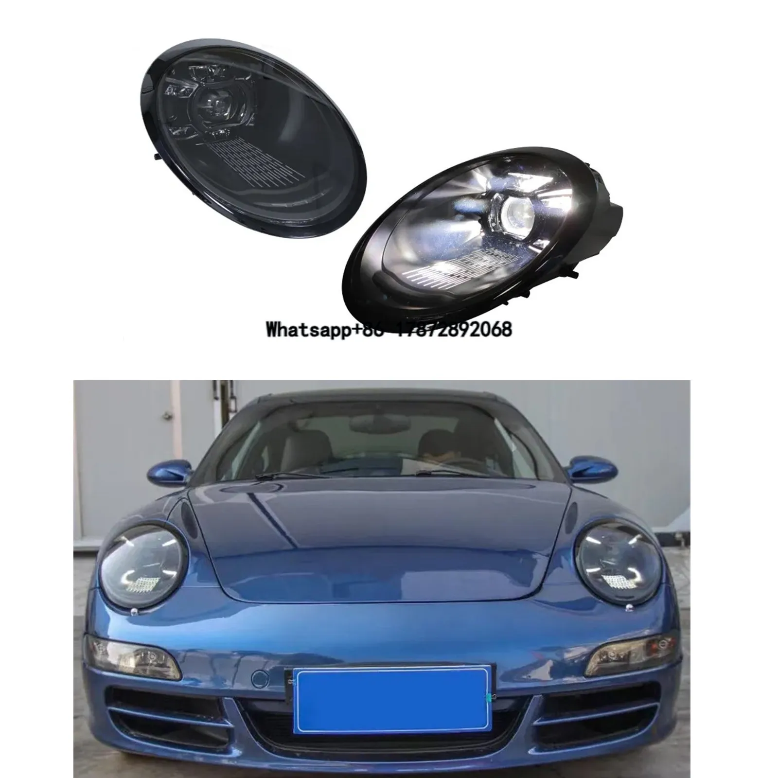 

2023 992 GT3 RS Matrix Style LED Headlight Assembly Upgrade for 911 997 2005-2012 Car Front Head Lamp