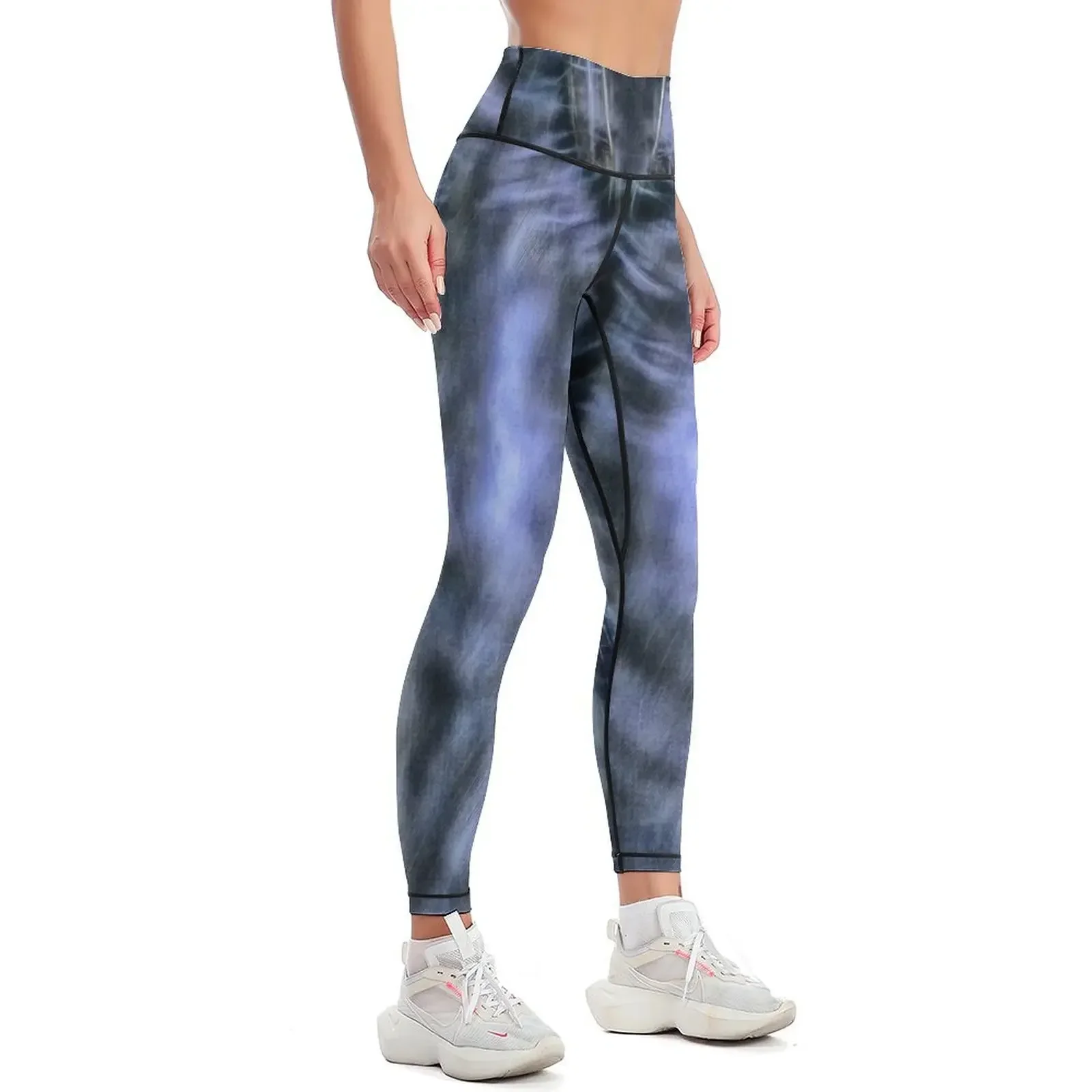 Blue Jeans Variation Leggings flared gym top workout clothes for for physical Womens Leggings