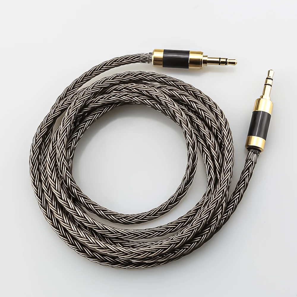 16-adriger 7N OCC Mini-Trs-Buchse 3,5 Stecker auf 2,5 mm Stereo-Aux-Stecker Audio-Eingangskabel Lautsprecherleitung für Kopfhörer-Sound-PC-Ohrhörer