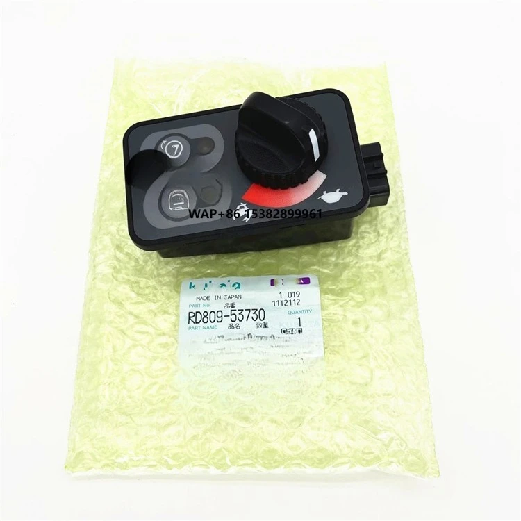Excavator Throttle Knob Switch Controller Panel Assy RD809-53730 for Kubota U40S-3 U45 U35