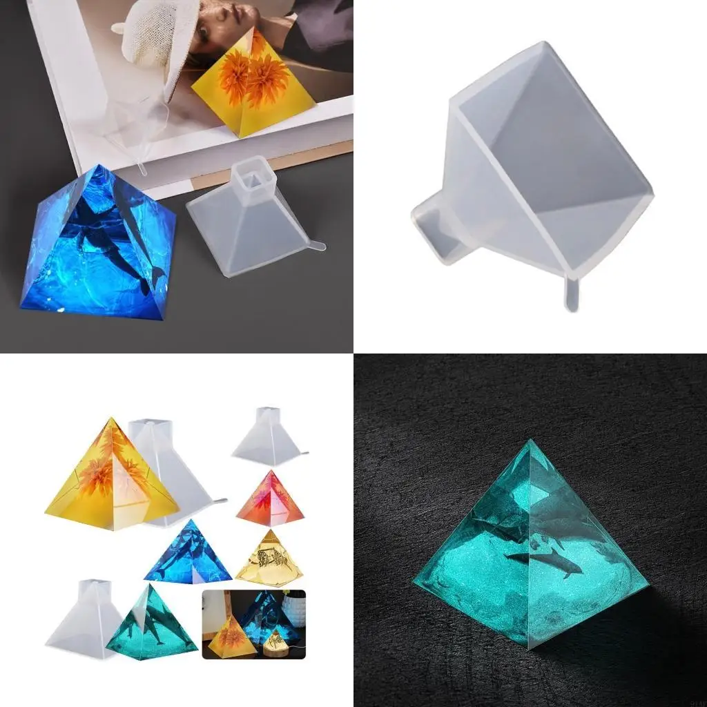 91AF Pyramid Jewelry Casting Mold,Silicone Pyramid Molds Mold