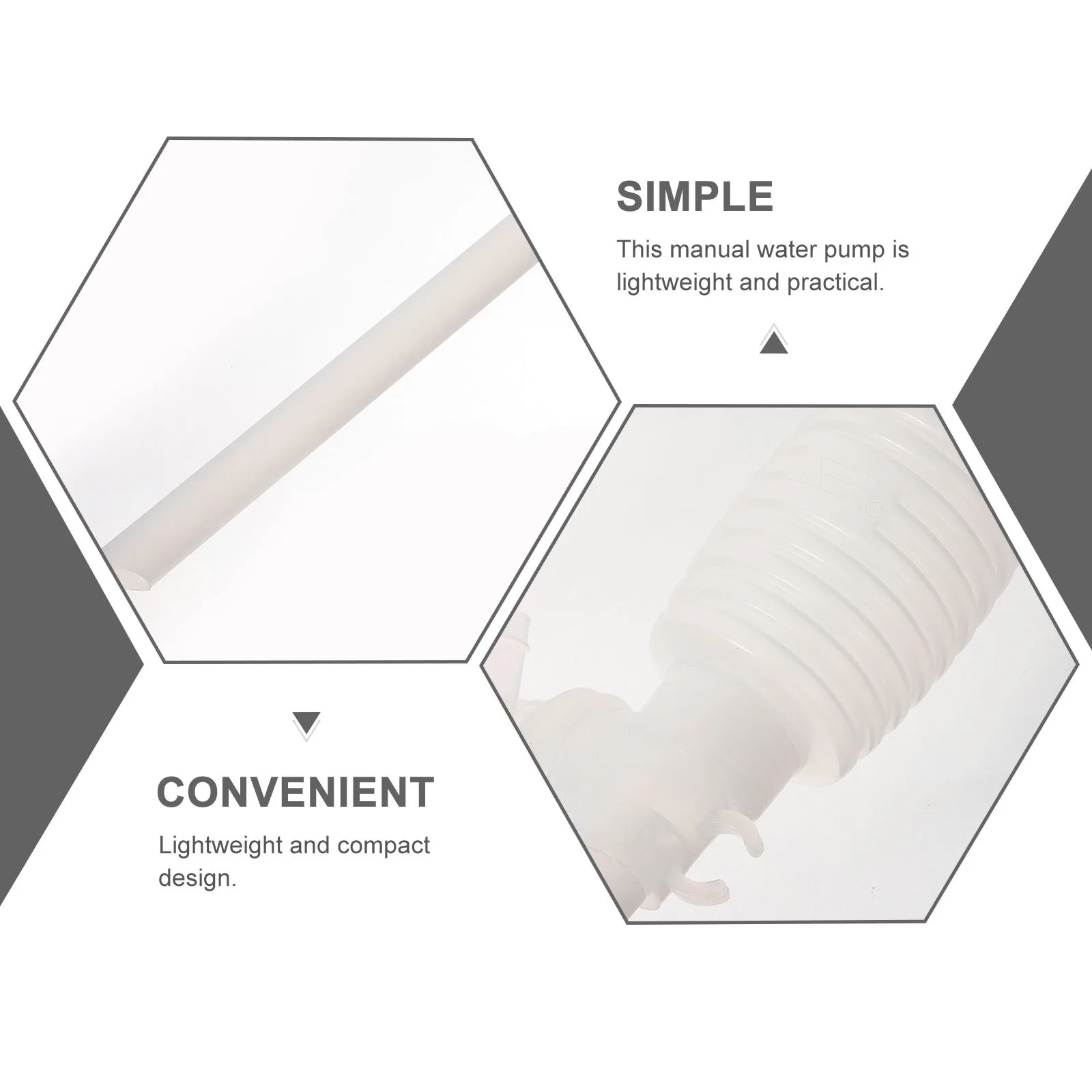 

Plastic Fuel Transfer Pump High Flow Manual Siphon For Water Oil Beer Liquid Extraction Hand Operated