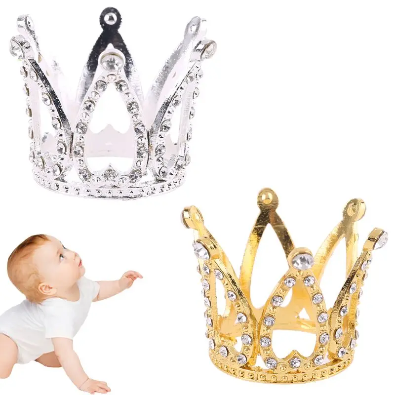 Baby Crown Photo Photography Props Headband Decoration Newborn Girls Princess Gold Silver Luxury Fashion Memorial Birthday Party