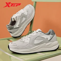 Xtep Walking Shoes Women Soft Wear-Resistant Fashion Vintage Causal Shoes Outdoor Female Light Breathable Sneakers 877418320031