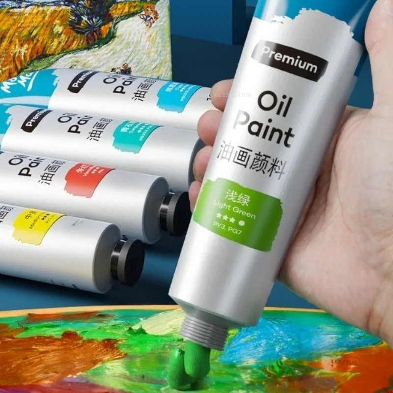 50Ml -tube Heavy Color Oil Paints Artistic Creation Easy Stacking Three-dimensional Shaping 3D Effect Water Color Art Pigment