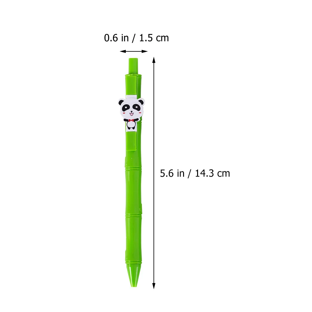 

8pcs Bamboo Gel Pens Panda Cartoon Writing Pens For Kids Students School Office Supplies Student Signature Pen