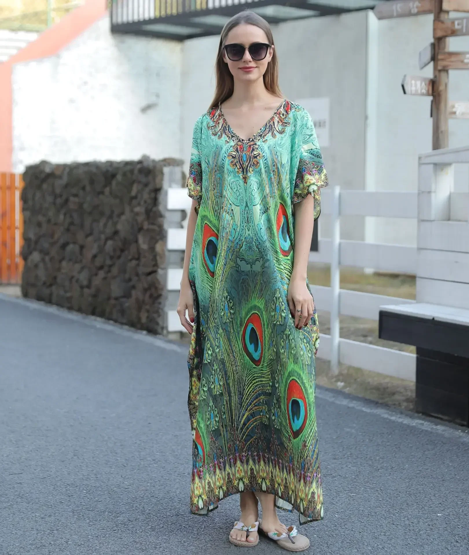 Fácil secado playa cubrir bata Plage Vestido Playa playa Pareo traje de baño cubrir ropa de playa de talla grande traje de baño mujeres Maxi Vestido