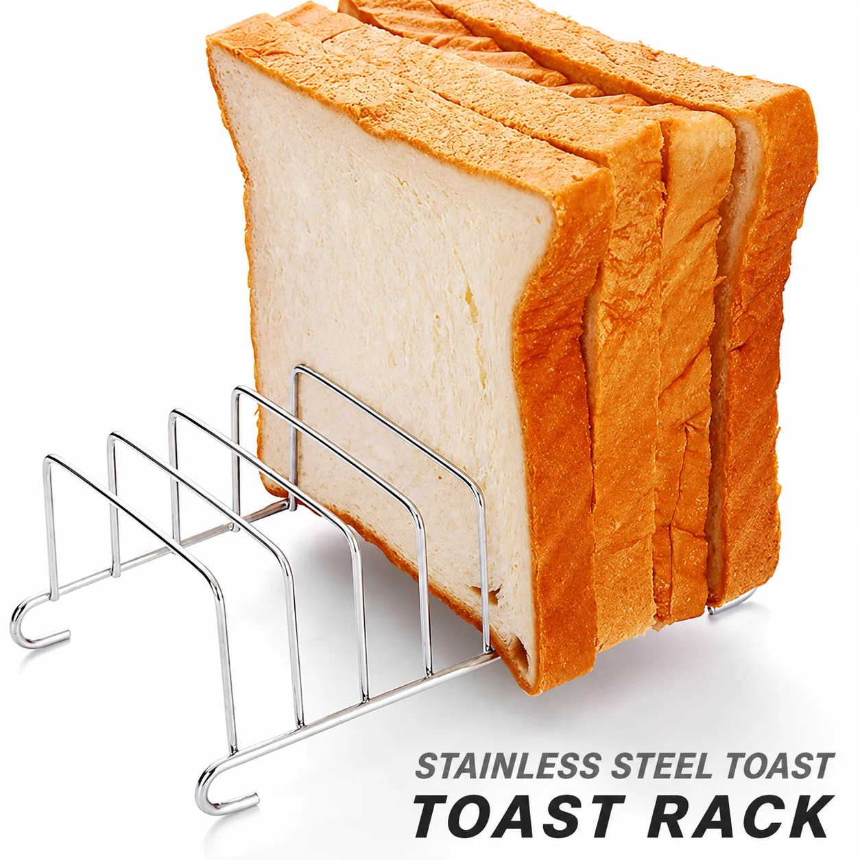 Air fryer accessories with matching toast rack home use toast rack baking mold square cake toast bread rack
