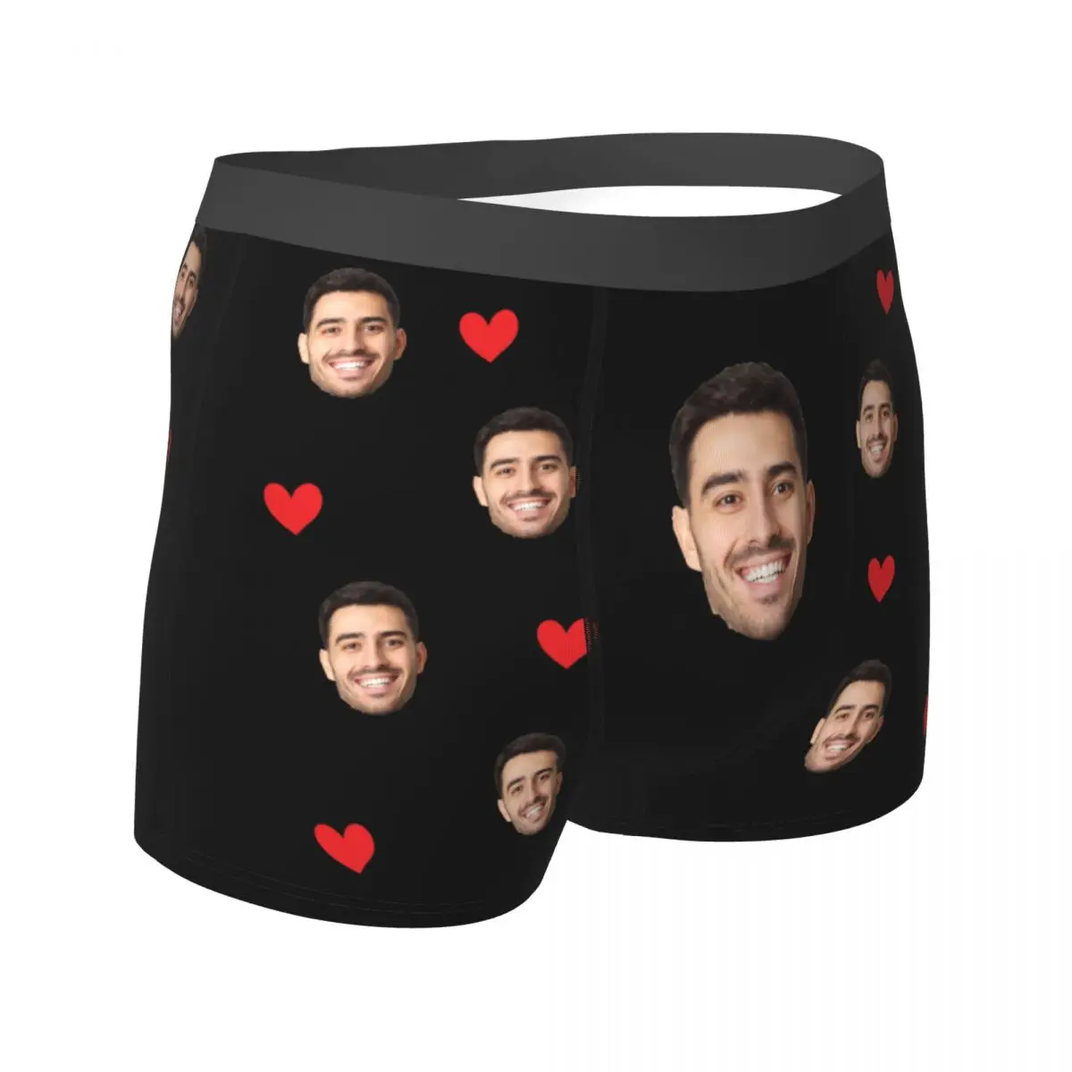 Men Gift Custom Face Boxers Valentine\'s Day Gift Personalized Photo Underwear Design Birthday Boxer Briefs for Boyfriend Husband