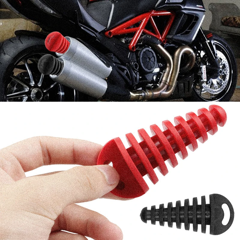 Exhaust Pipe Plug Protector Motorcycle Motocross Tailpipe Rubber For 60mm Exhaust Exhaust Fan 125 Honda Yamaha Make 600 Cb400