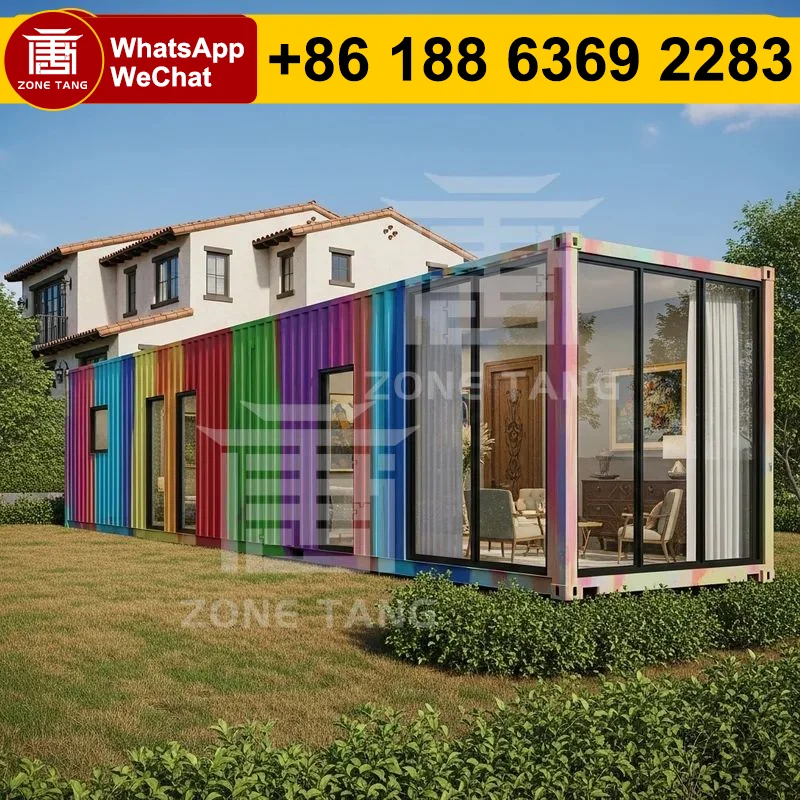 Hotel Smart Technology Container House Safe Prefab Container Buildings Custom Interiors Economic Flat Pack Home Prefabricated