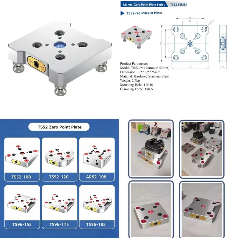 Designed for precision machinists and CNC operators, this manual zero point clamping system eliminates repetitive setup