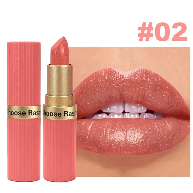 Pearlescent Pink Glitter Velvet Lipstick Metallic Waterproof Long Lasting Matte Shimmer Diamond Lipstick Women Makeup Cosmetic 5 Pearlescent Pink Glitter Velvet Lipstick Metallic Waterproof Long Lasting Matte Shimmer Diamond Lipstick Women Makeup Cosmetic 5